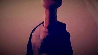 Amateur Gay Cocksucker Sucking On A Big Thick Dildo