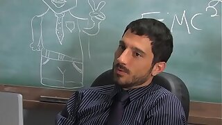 Beam teacher banging twink horny student with cute asshole